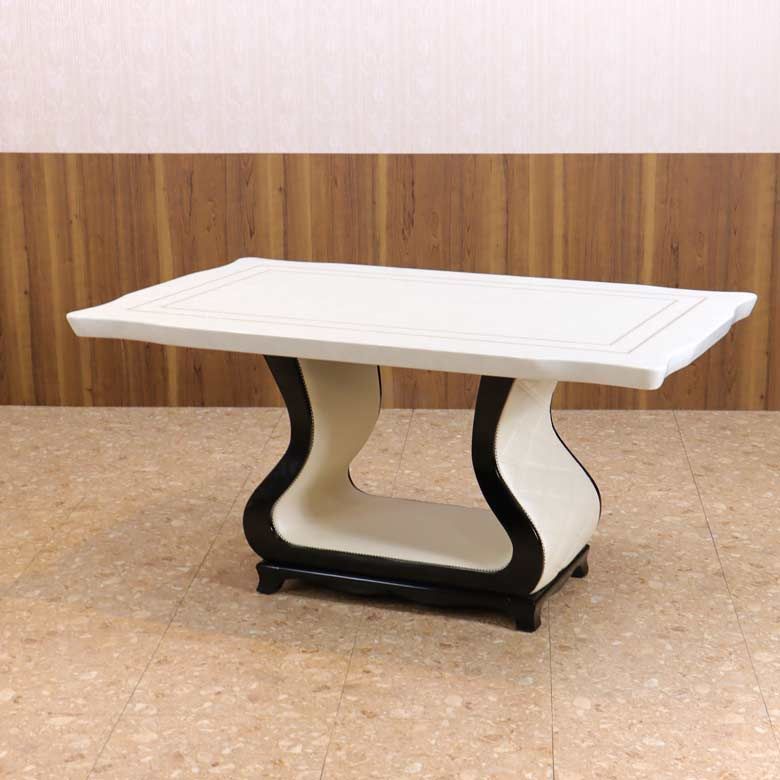 ダイニング5点セット 150cm 大理石 4人用 長方形 テーブルセット BLK