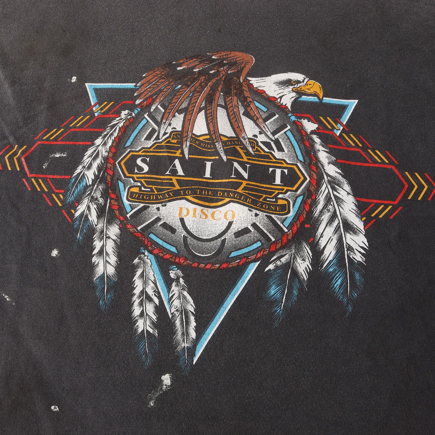 新品】SAINT MICHAEL セントマイケル Tシャツ ブラック 黒 サイズ:L