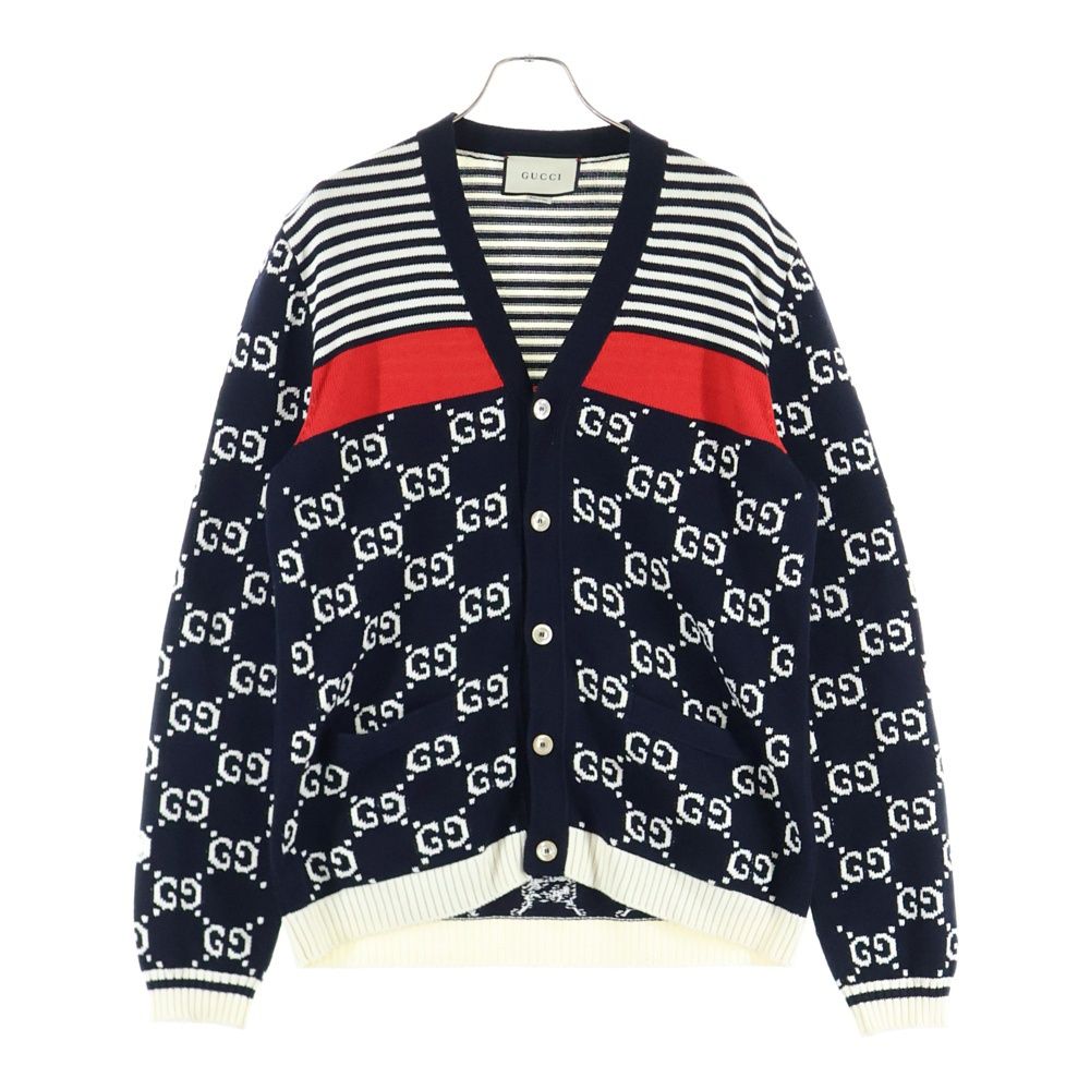 GUCCI (グッチ) Classic GG Logo Stitching Wool Knitted