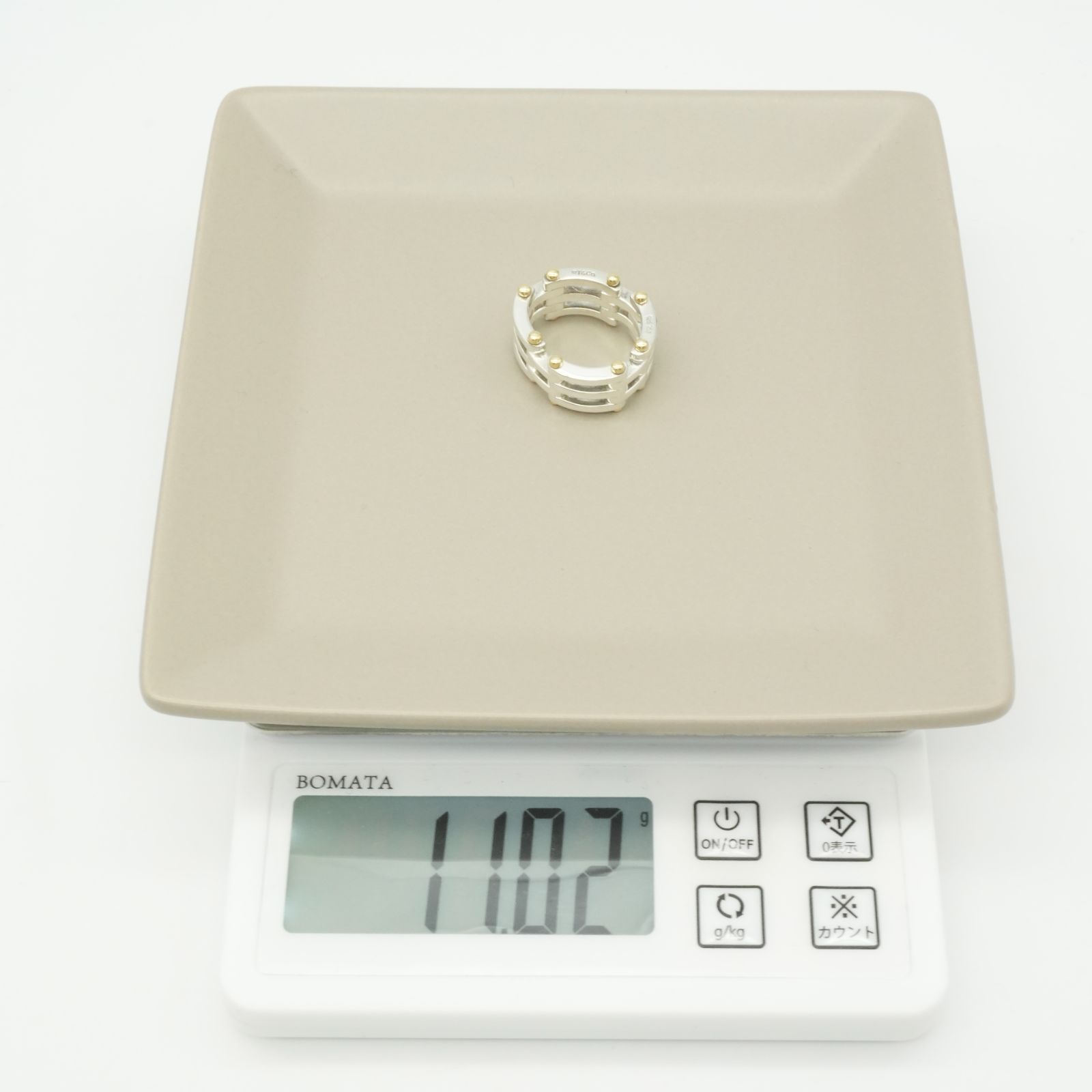 極美品 12.5号 ティファニー コンビ ゲート リング/24-5698S - メルカリ 