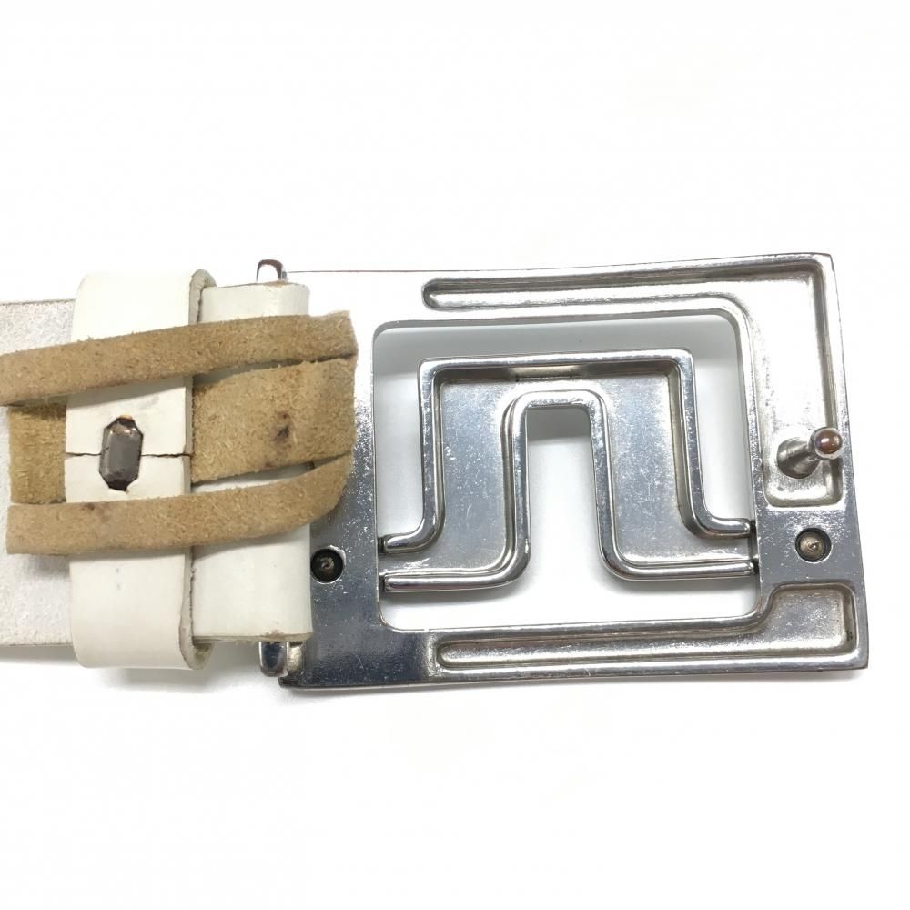 【新品未使用】J.LINDEBERG ゴルフベルト ホワイト J.LINDEBERG ゴルフベルト（色：ホワイト系）｜メンズウエア