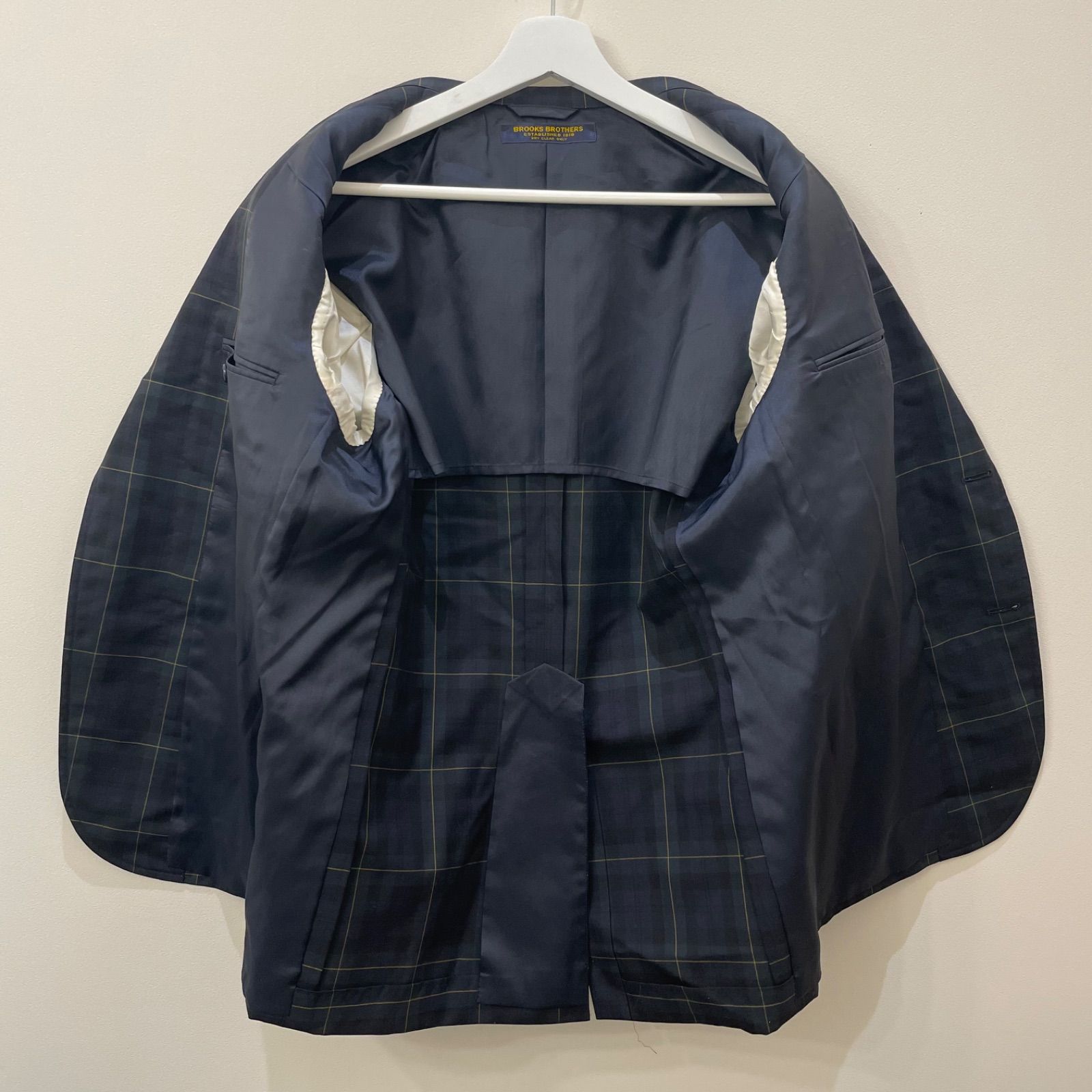 Brooks Brothers テーラードジャケット タータン柄 金ボタン M BROOKS BROTHERS ブルックスブラザーズ タータンチェック