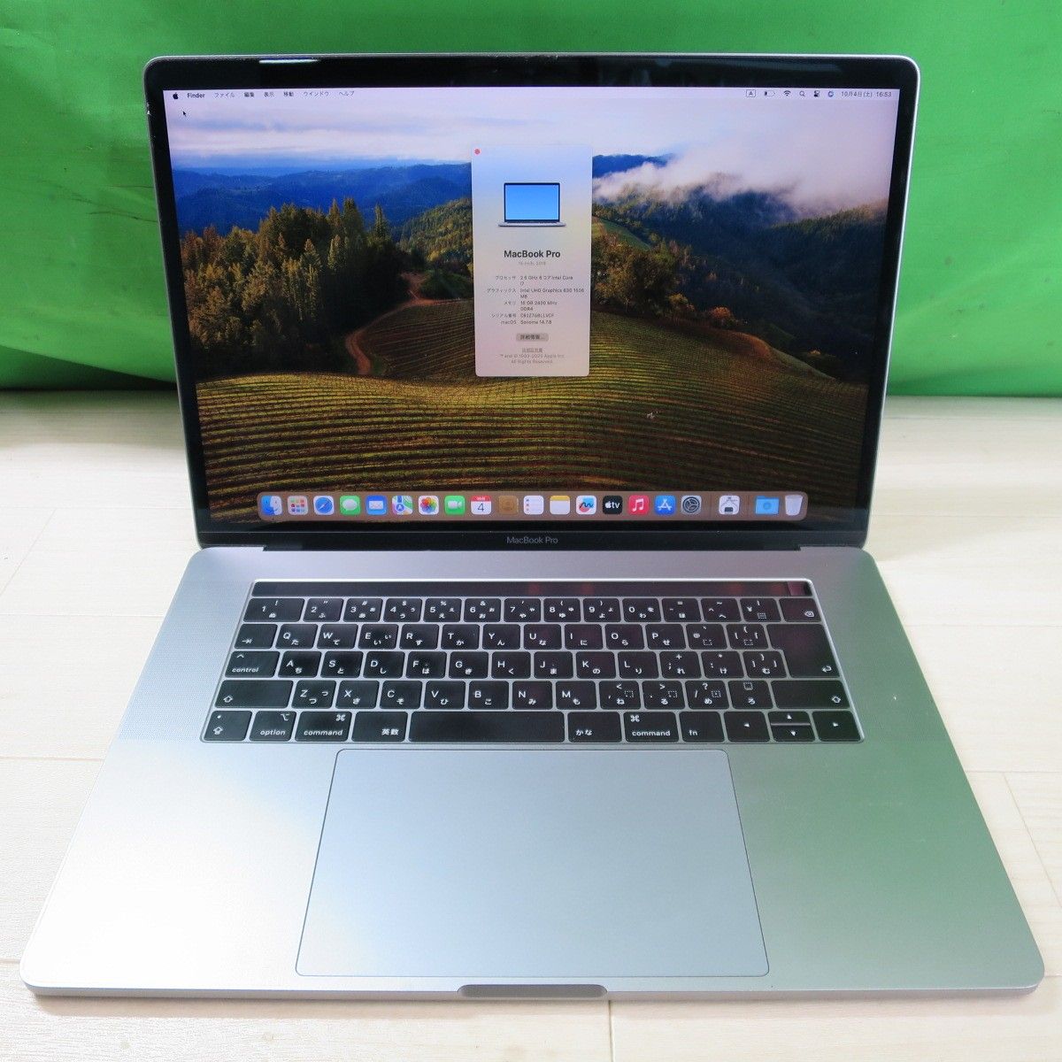 【即日発送】MacBook Pro A1990 i7 16GB 256GB Apple MacBook Pro A1990 15
