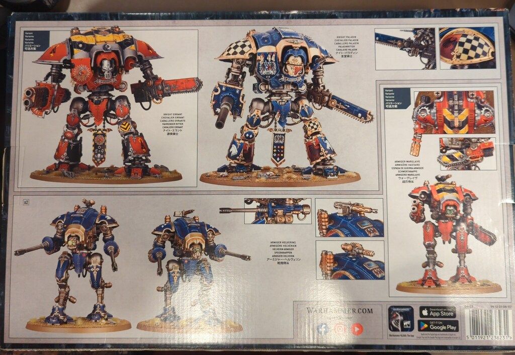 GAMES WORKSHOP WARHAMMER40000 IMPERIAL KNIGHTS BATTLEFORCE VALOURSTRIKE LANCE バトルフォース 勇撃楔陣