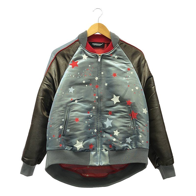 【美品】  UNDER COVER  / アンダーカバー | 2021SS | × サンリオ キキララ スカジャン ブルゾン ジャケット | 2 | ライトブルー/レッド | メンズ