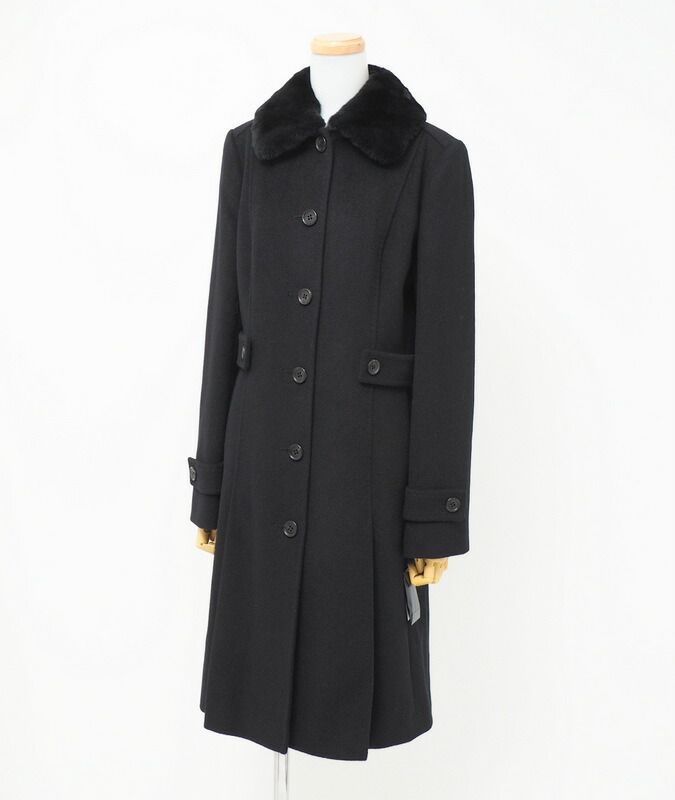 □美品□BURBERRY LONDON バーバリー コート サイズ40 アンゴラ