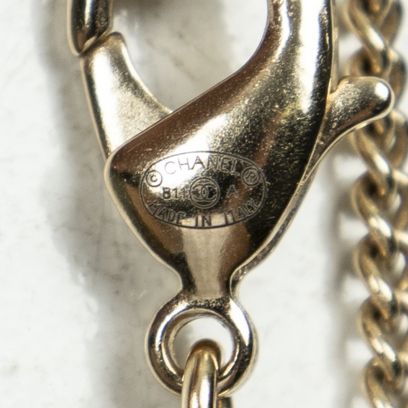 CHANEL シャネルCCカメリアエナメルペンダントネックレスブラック|ゴールド金メッキA