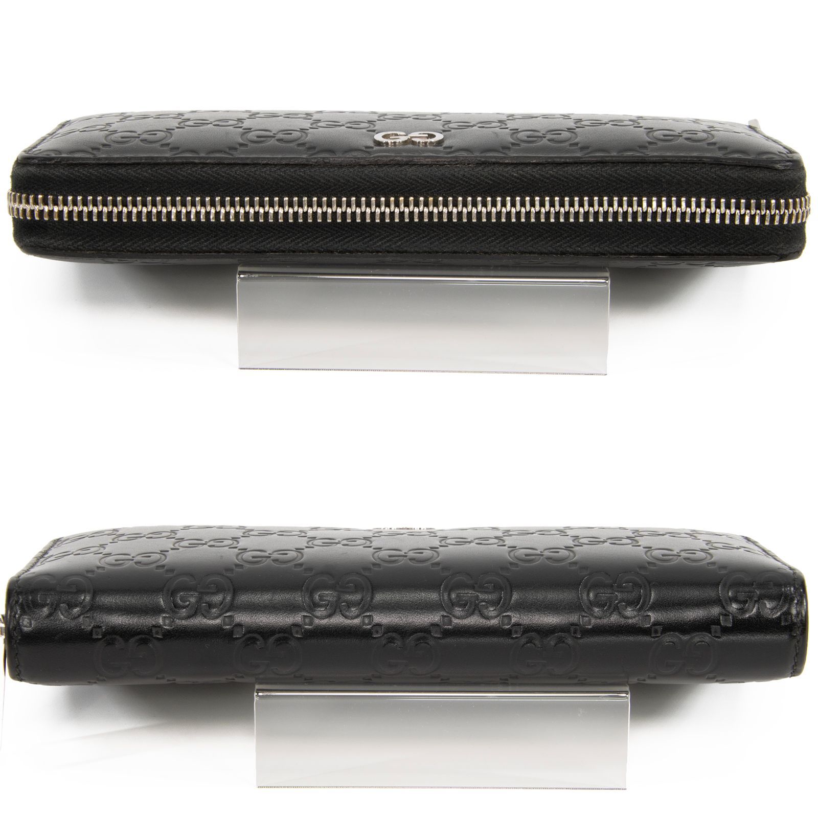 【極美品】グッチ 長財布 ラウンドジップ レザー ドリアン ロゴ金具 ブラック 本物 送料無料 グッチ 長財布 ラウンドファスナー ジップタイプ メンズ