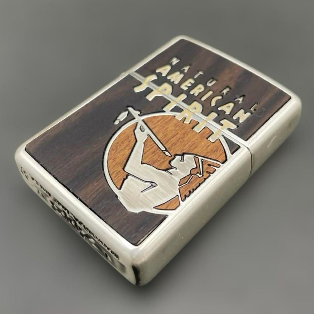 生活家電 zippo アメリカンスピリット 限定品 2面加工 希少モデル 2017年製