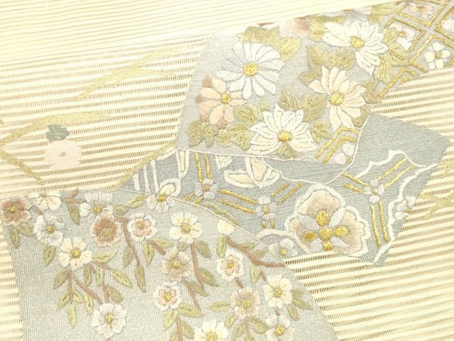 絽綴れ 八寸名古屋帯