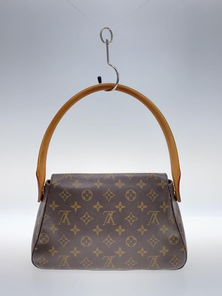 LOUIS VUITTON ミニ・ルーピング_モノグラム・キャンバス_BRW PVC ブラウン - メルカリ