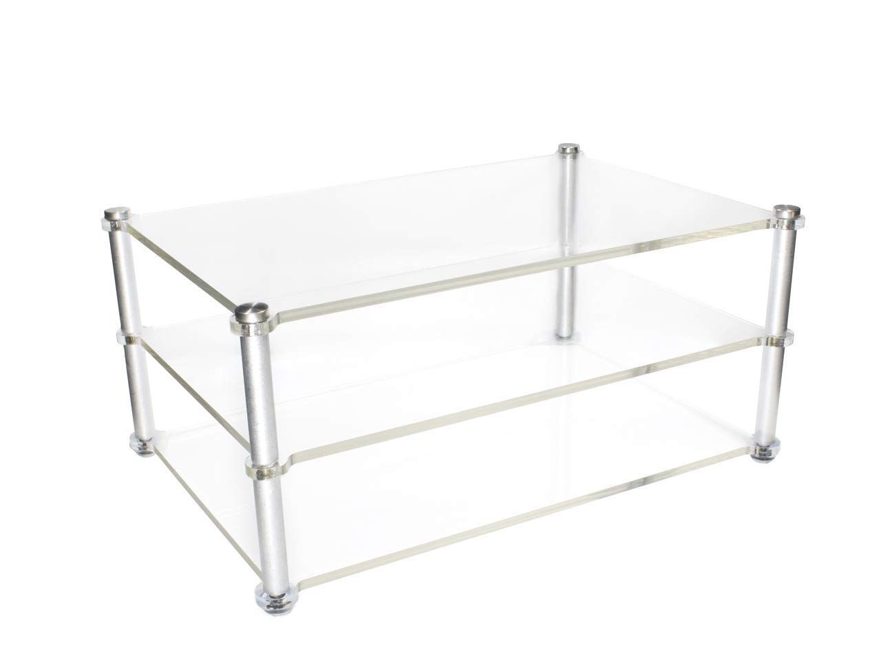 【特価セール】アクリル製 オーディオラック 3段[W:266×D:180×H:122mm] アクリルシェルフ アクリルラック