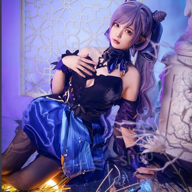 原神 刻晴 コスプレ フルセット Amazon.co.jp: 優品制作 原神 コスプレ 刻晴 コスプレ衣装 セット