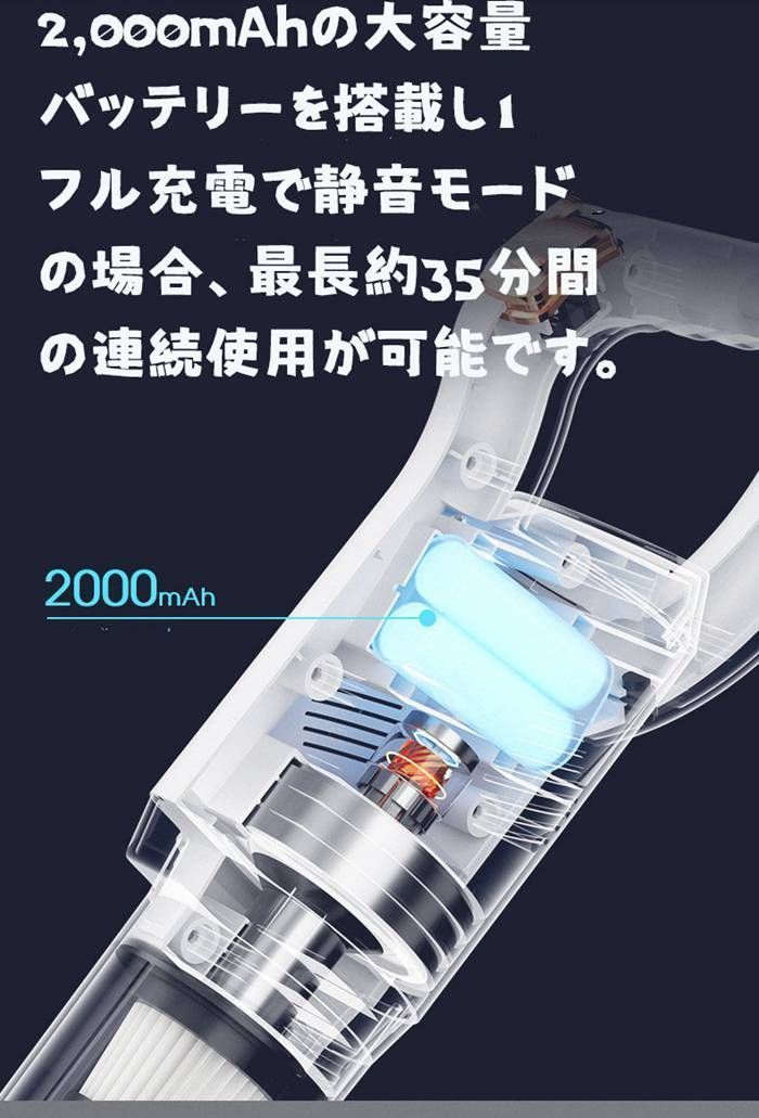 コードレス スティック自立式