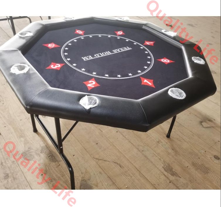 デュアルポーカーチップテーブル 八角形テーブル 鉄脚 ポーカールーム WWW_STEELWINDOWSANDDOORS_COM