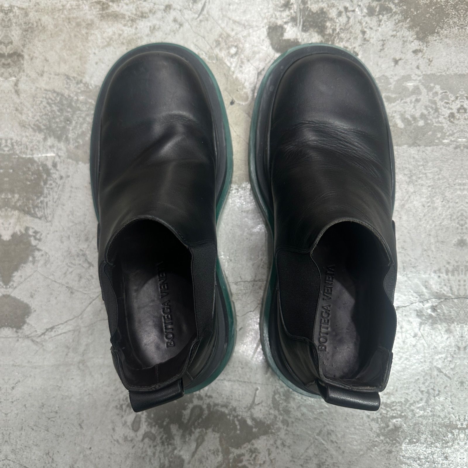 BOTTEGA VENETA レザー タイヤ アンクル チェルシーブーツ ボッテガヴェネタ 41 919 M 1