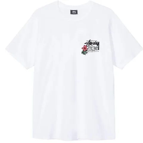 STUSSY Tシャツ 半袖 メンズSTUSSY TIKI TRIBE TEE Tシャツ T-SHIRTS Tシャツ 半袖  ホワイト