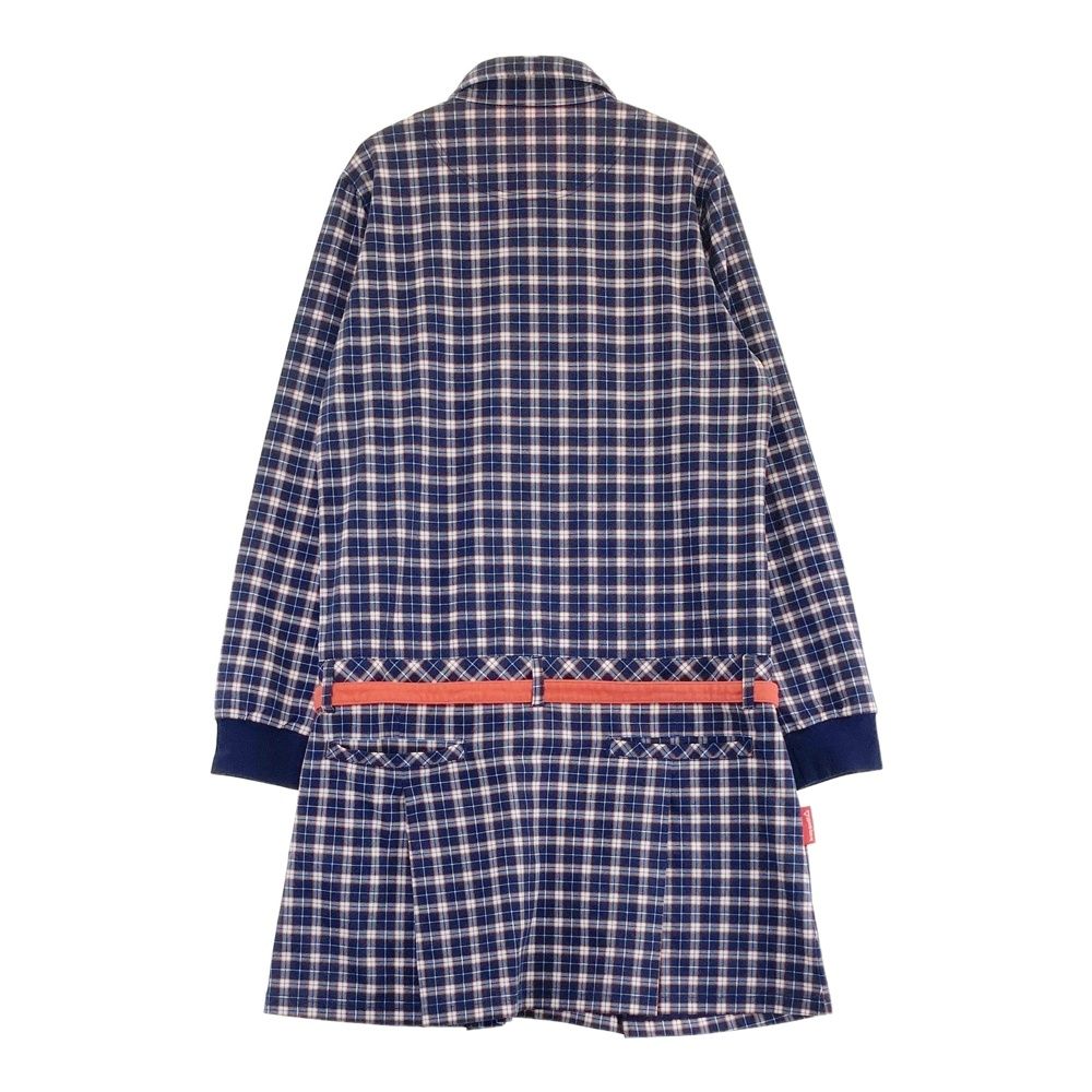 PGG サイズ1　美品 PGGパーリーゲイツ 半袖ハイネックワンピース ネイビー×白