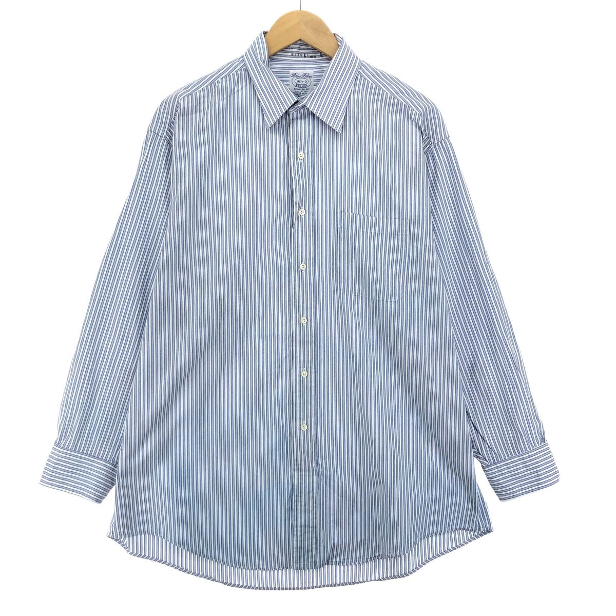 古着 ブルックスブラザーズ Brooks Brothers Est.1818 長袖 ストライプシャツ USA製 メンズL/eaa409343
