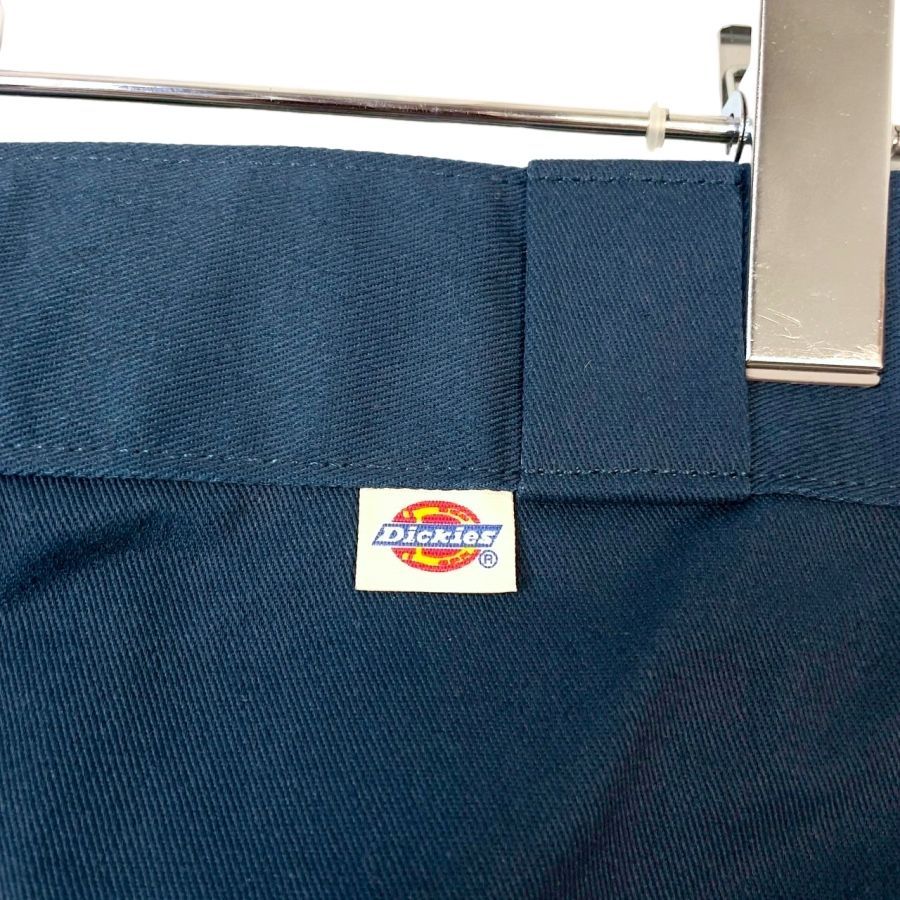 80s90sUSA製Dickiesディッキーズ874ワークパンツ紺ネイビーツイル生地