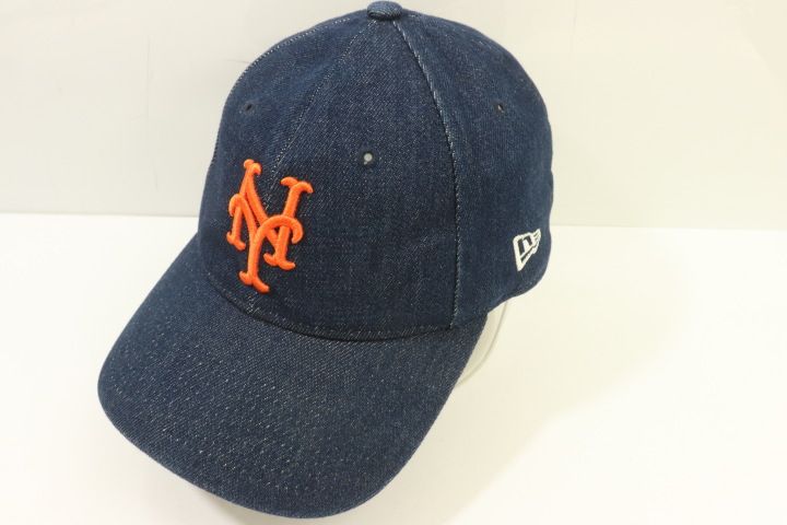【中古】 NEW ERA メンズキャップ -- LEVIS キャップ NEW ERA -- インディゴブルー 藍 刺繍