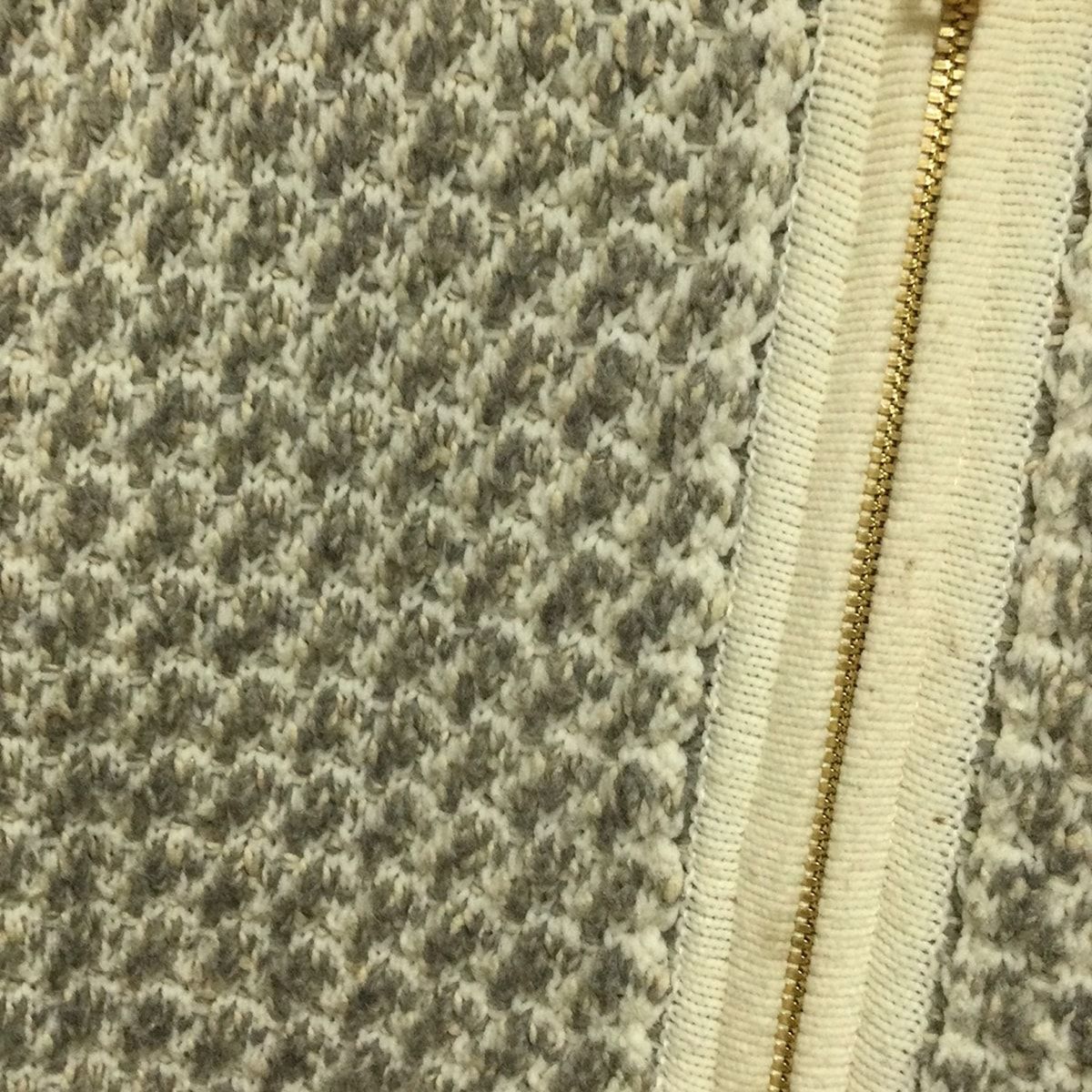 マッキントッシュロンドン ブルゾン サイズ46 XL レディース - アイボリー×グレー×白 長袖 ニット ジップアップ 秋 冬 SIROKUMA-CORPORATION_COM