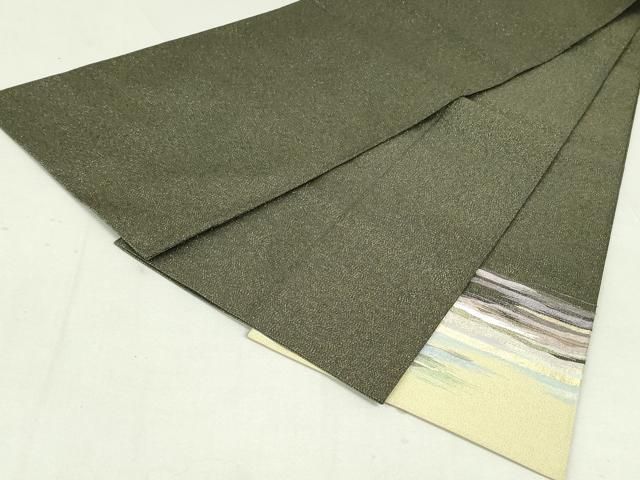 平和屋着物□爪掻き本綴れ 太鼓柄袋帯 霞文 金糸 正絹 逸品