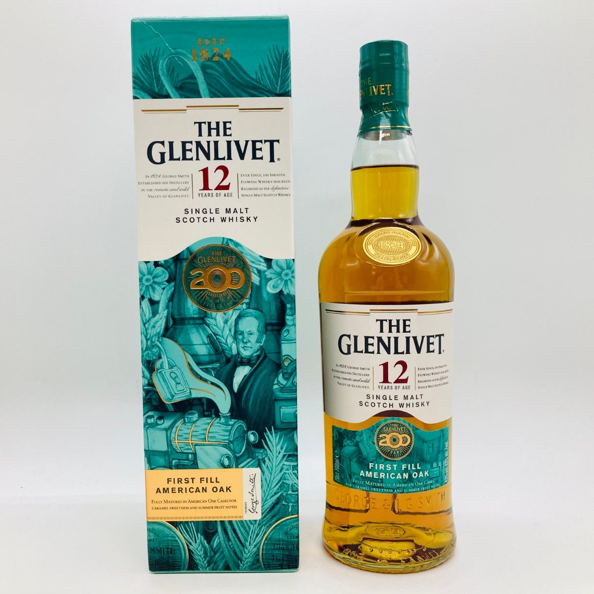 【未開封、古酒】The Glenlivet 12年 1リットル 未開栓】丸筒付き グレンリベット 12年 / The GLenlivet PURE