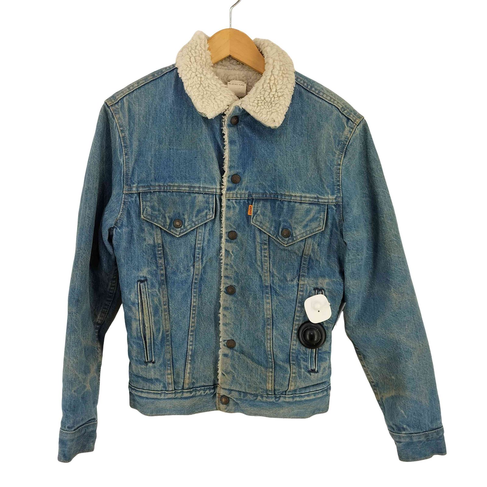 リーバイス Levis USA製 オレンジタブ ボタン裏52 デニムボアジャケット 70608 0213 メンズ US：34 