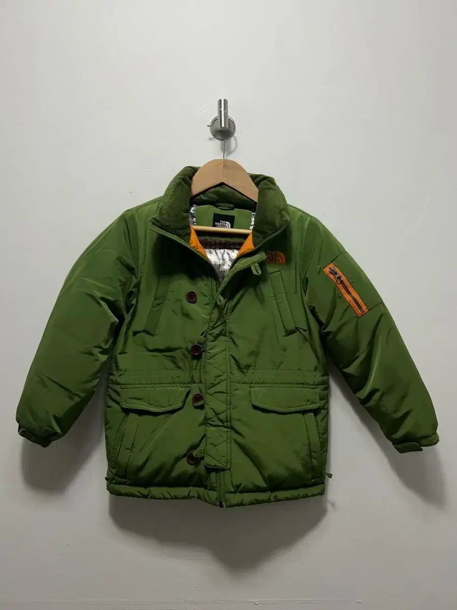 THE NORTH FACE ザノースフェイス キッズ グリーン ダウン ジャケット アウター 120サイズ