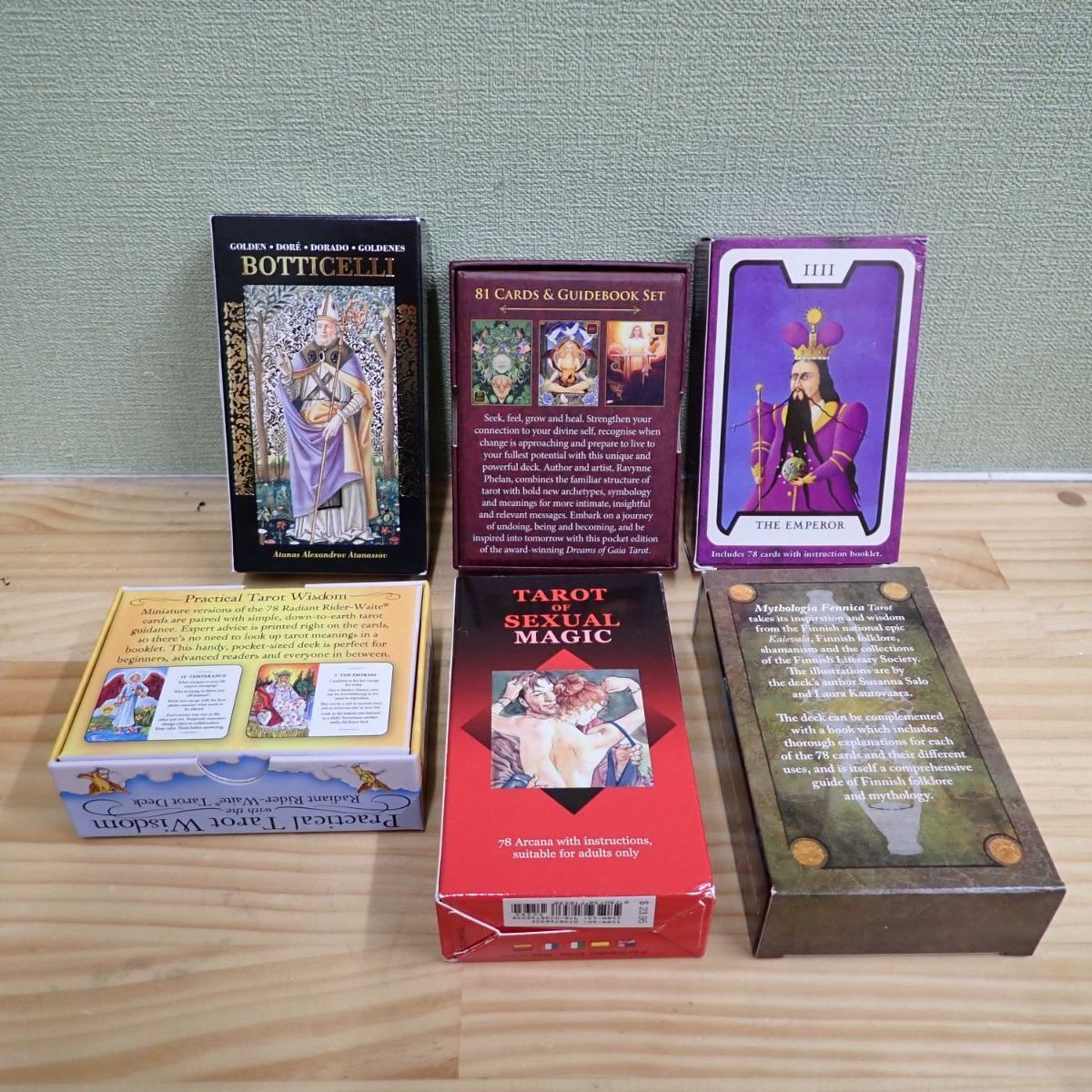 a 1-14 タロットカード 英語版 ６点