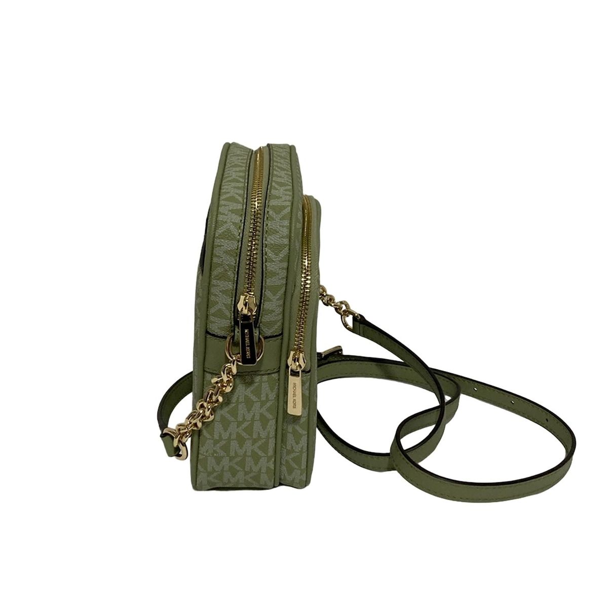 MICHAEL KORS マイケルコース ショルダーバッグ - ライトグリーン×白 チェーンショルダー