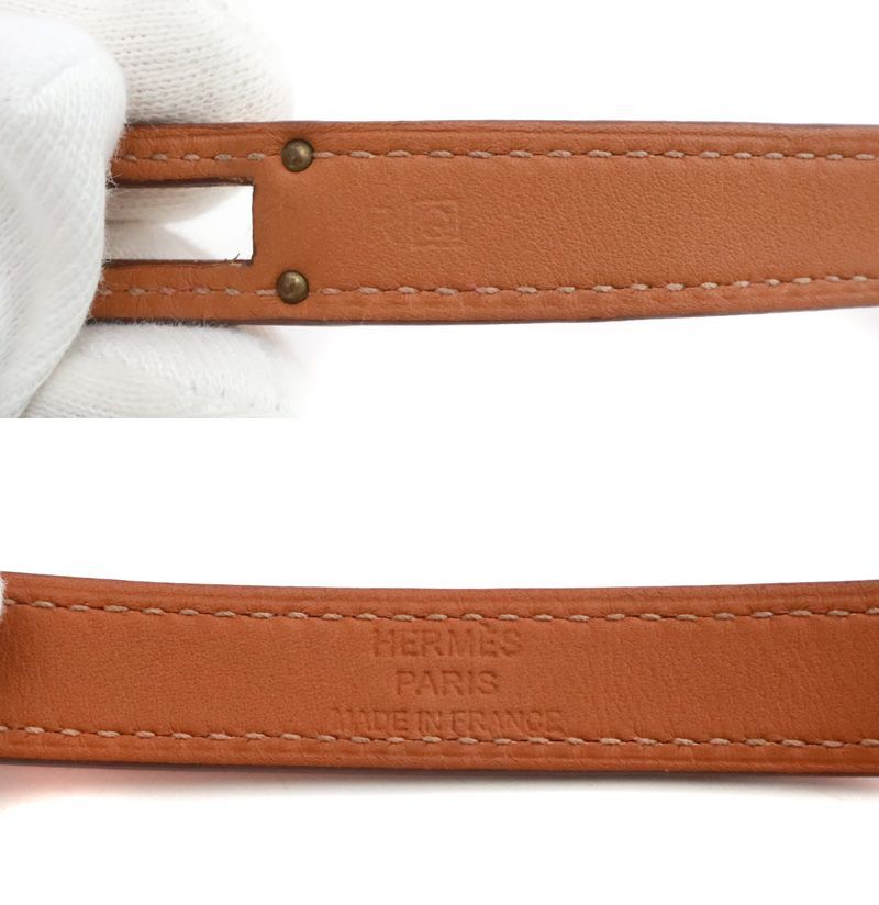 エルメスケリードゥブルトゥールブレスレット 乏しく オレンジ