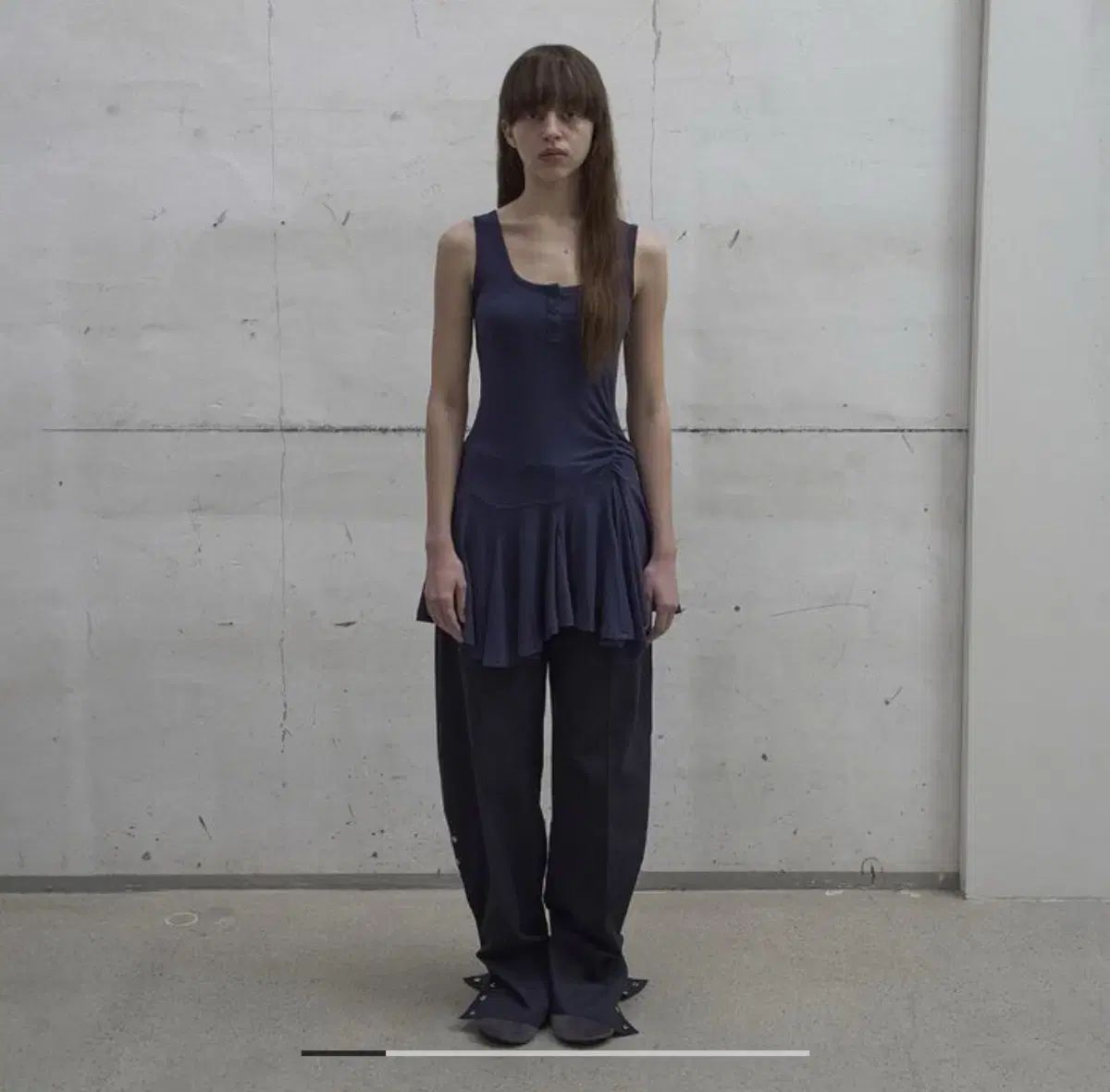 Lcdc frill sleeveless top フリル ノースリーブ トップス