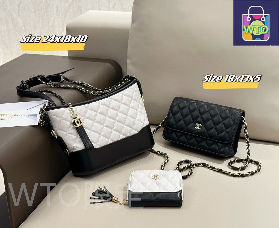 並行輸入品CHANEL手袋 Chanel 25小号手袋, 羊毛斜纹软呢与金色金属, 乳白、卡其色