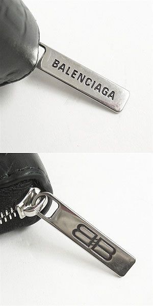 美品□BALENCIAGA/バレンシアガ 717787 BBライン ロゴエンボス