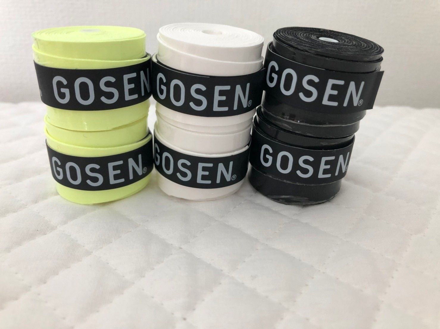 即購入OK GOSEN テニスグリップテープ ブラック 1個 - ラケット