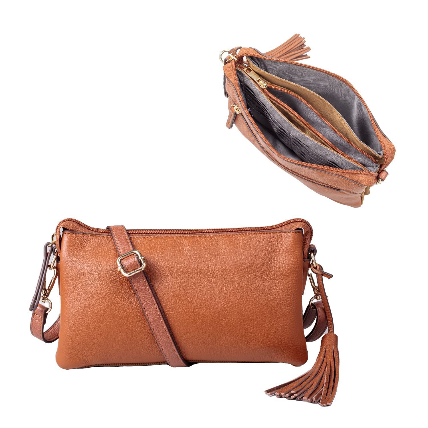 IMAI BAG since 1977 QUAY お財布ポシェット ウォレットバッグ 本革 レディース お財布ポーチ 牛革 イマイバッグ 99366 キャメル
