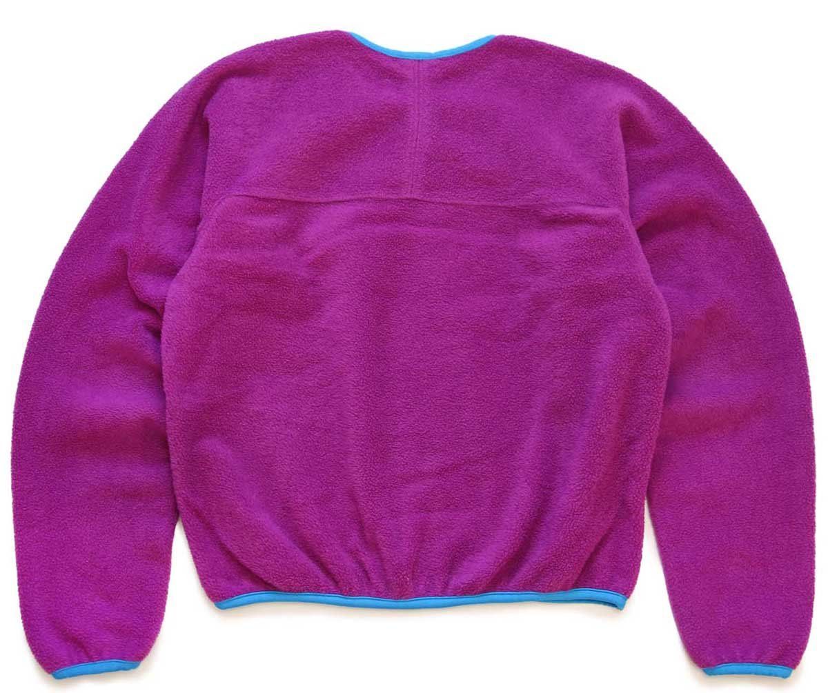 80s patagoniaパタゴニア プルオーバー フリース 赤紫 9/10