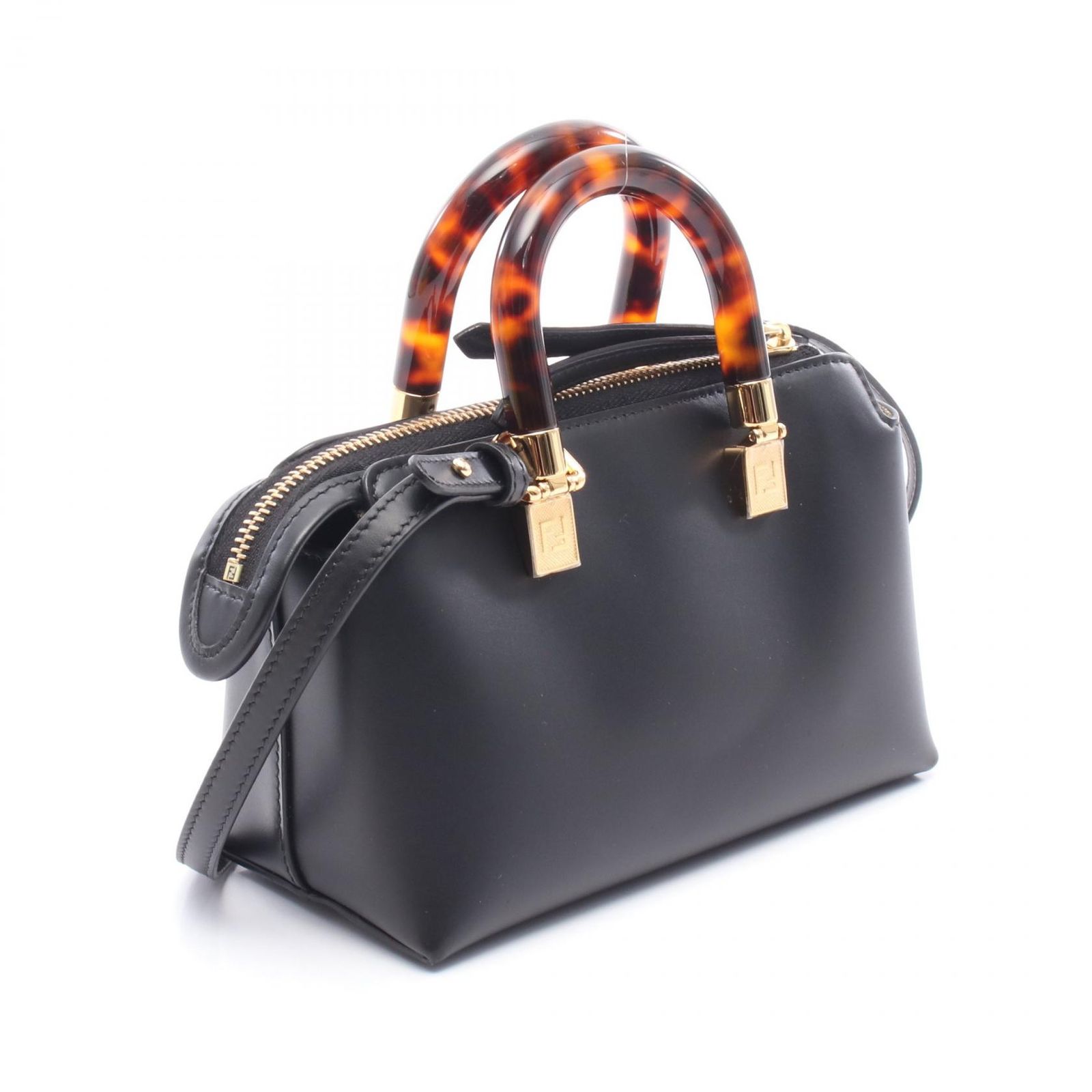 フェンディ FENDI ハンドバッグ バイザウェイ ミニ ブラック レザー バイザウ ェイ ミニ レディース Used A