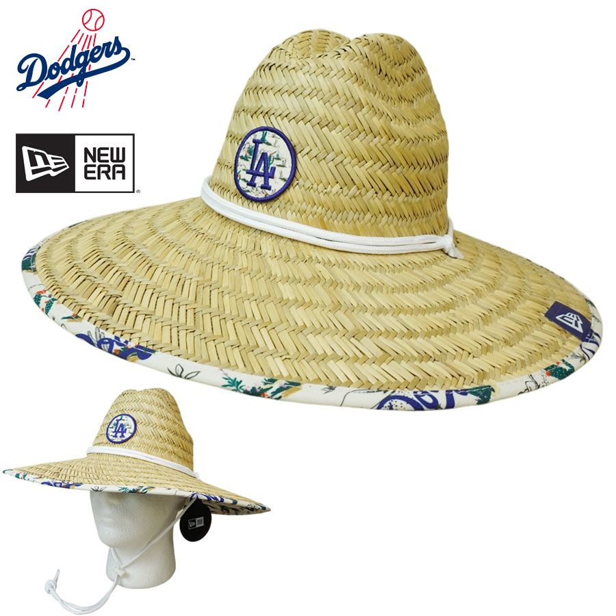 LA ドジャース ストローハット FOCO ロサンゼルス ドジャース公式STREW HAT ストローハット