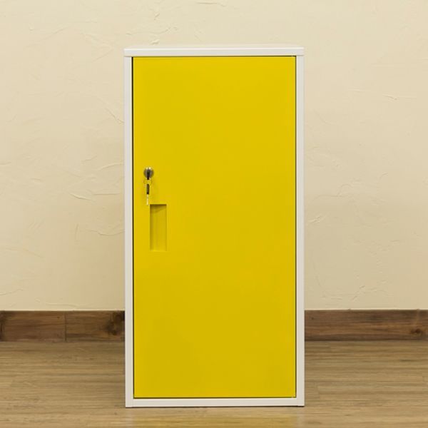 ロッカー 鍵付き ハイタイプ おしゃれ 収納ボックス 扉付きラック 品入れ 黒白赤黄水色 MARWIL-DEMENAGEMENTS_CH