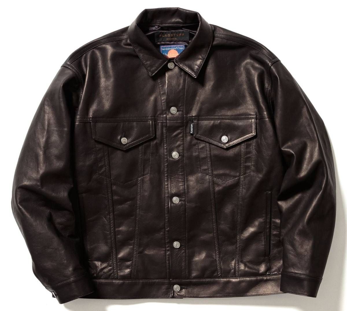 F-LAGSTUF-F x blackmeans フラッグスタッフ ブラックミーンズ 3rd tracker jacket LEATHER JKT  レザージャケット - メルカリ