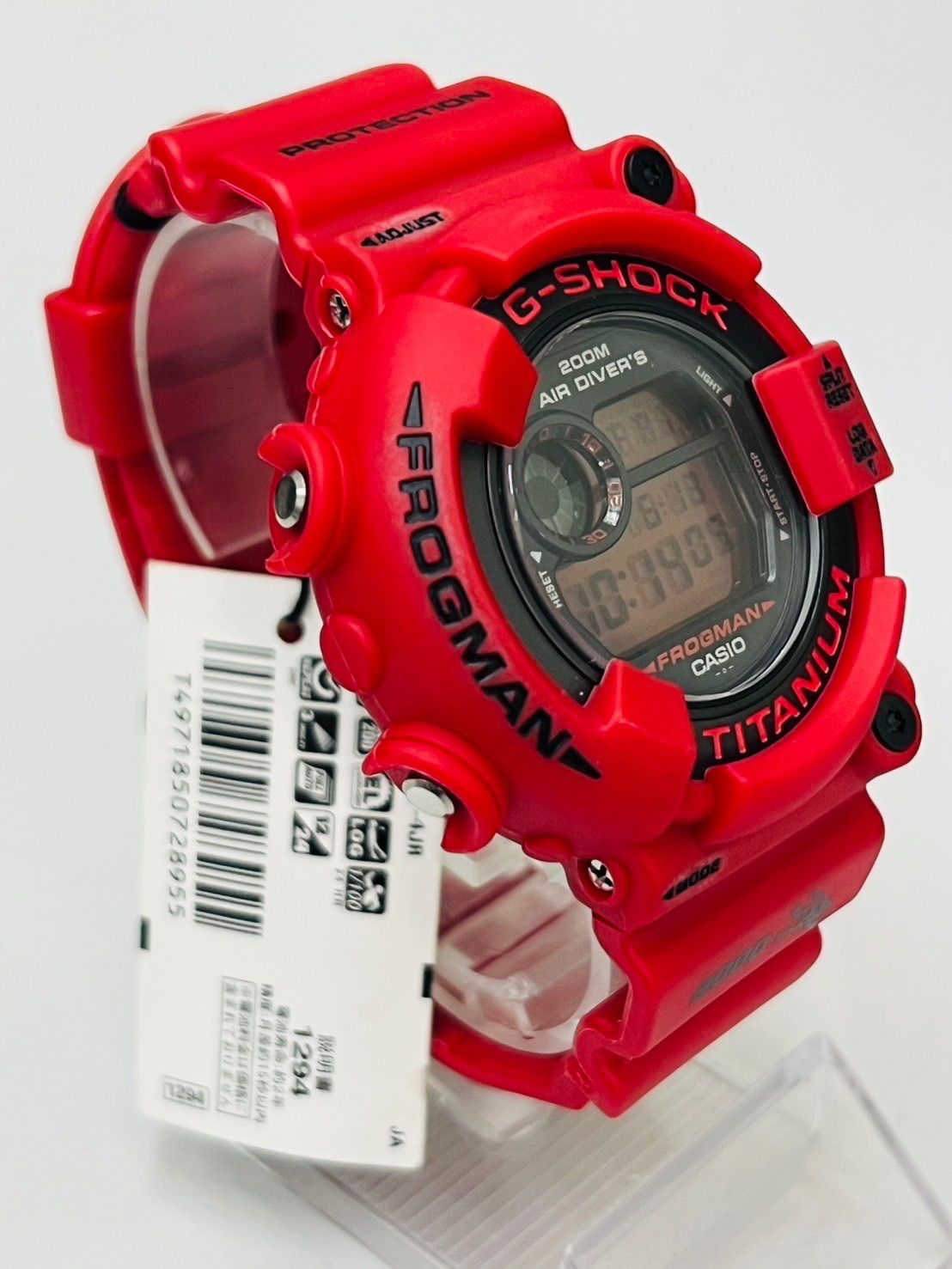 極美品】G-SHOCK Gショック FROGMAN 2000 赤潜水蛙 DW-8200NT2