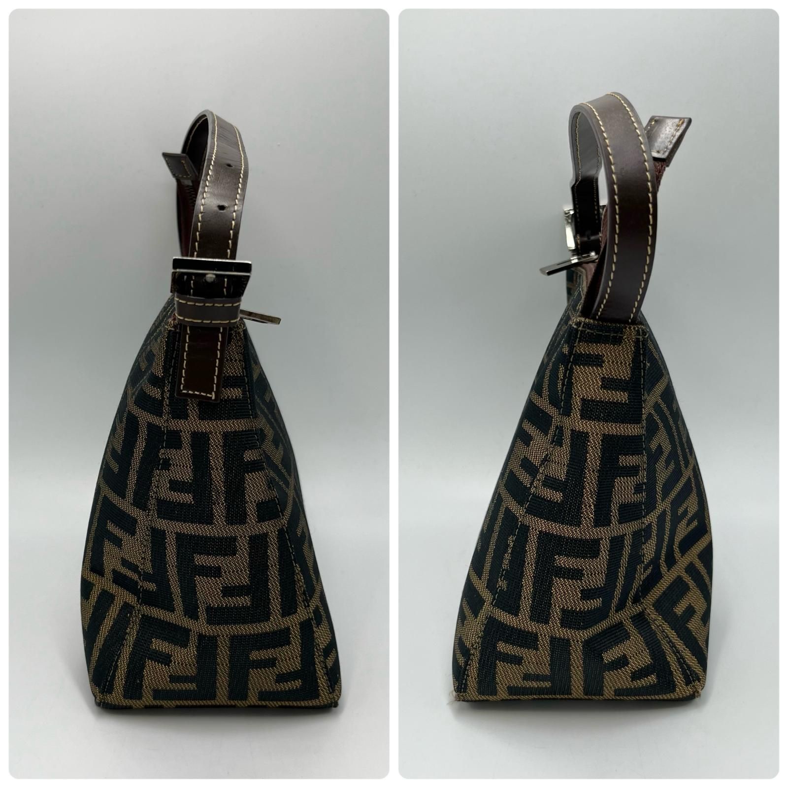 フェンディ FENDI ハンドバッグ ズッカ柄 ミニバッグ キャンバス