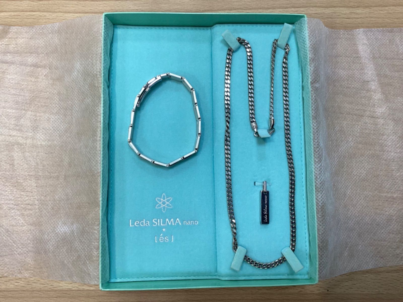 TA268 Leda SILMA nano レダシルマナノ ゲルマニウムネックレス ブレスレットセット