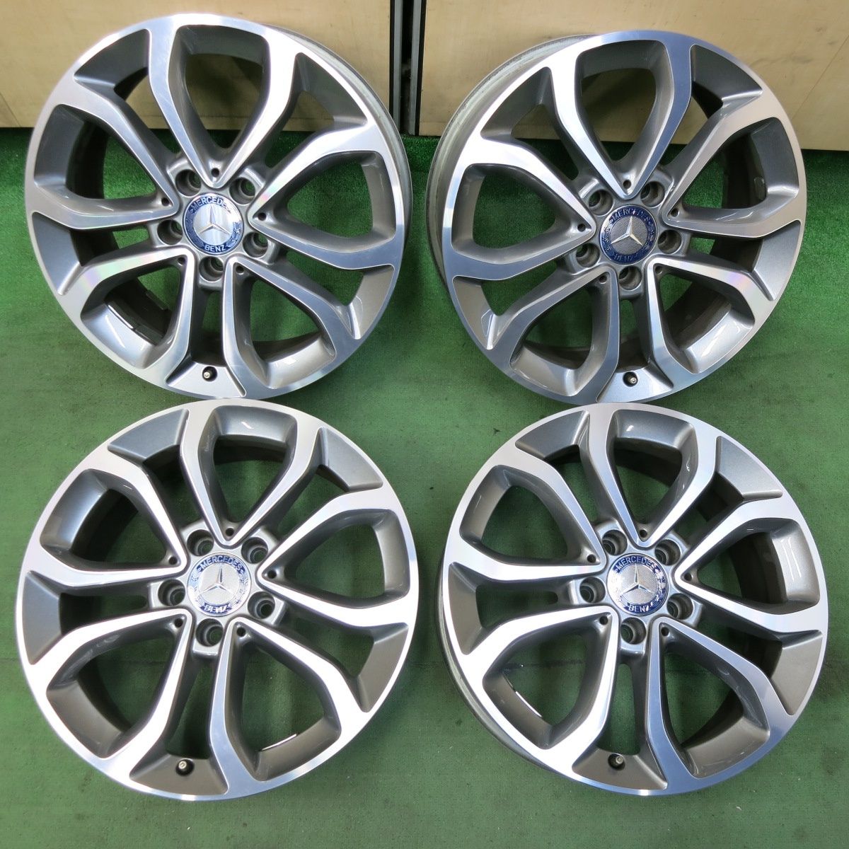 キレイ ベンツ Cクラス W205 純正 ホイール 17インチ 17×7J PCD112|5H 5041808SYホ