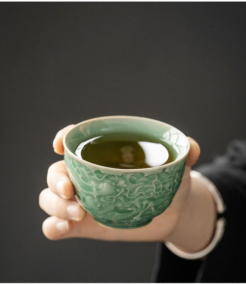 湯呑み 2つセット 柳海剛 夫婦湯呑みとぐい呑5つセット 柳海剛