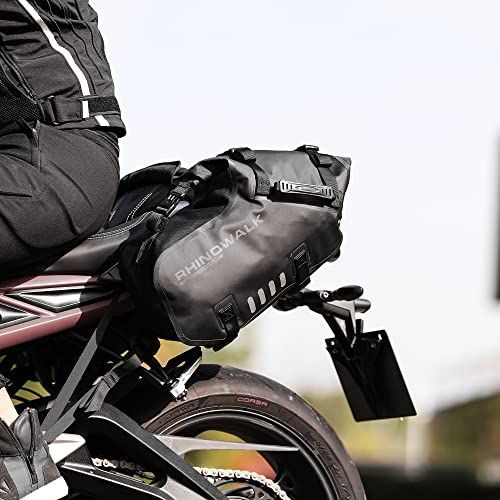 Black_MT1418-18L Rhinowalk バイク用サイドバッグ 防水