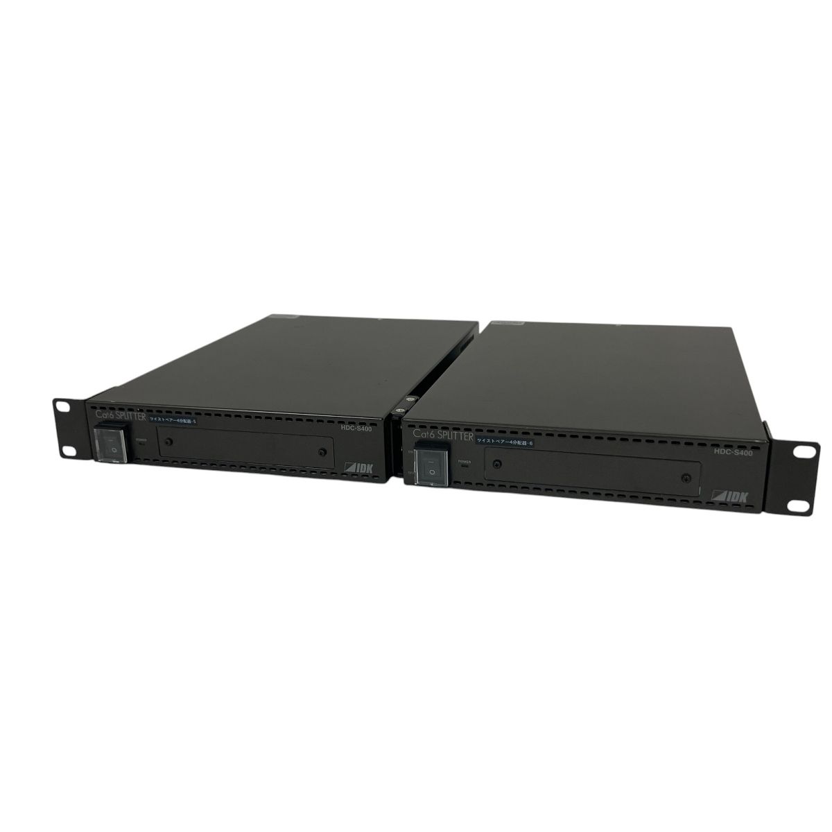 IDK HDC-S400 HDBaseT 分配器 HDMI ケーブル 伝送 cat6 2台セット 音教機材 O9878438